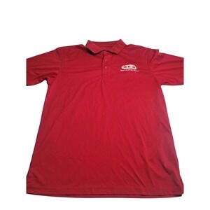 Threads HEB Employee Uniform‎ Red Short Sleeve Polo Shirt Men's Medium